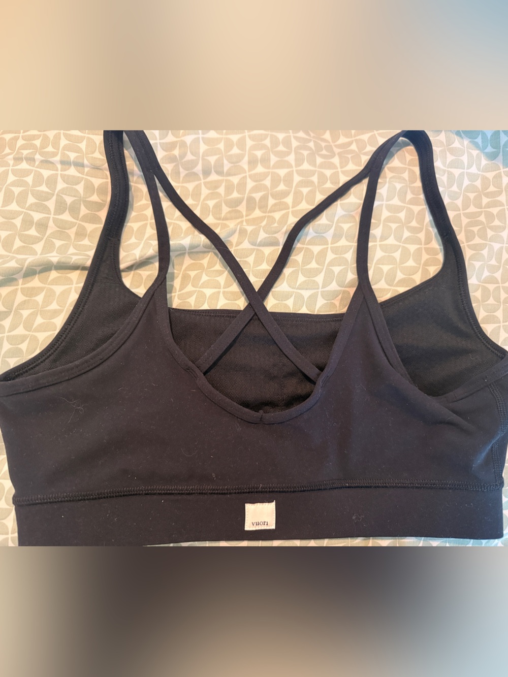 Vuori Black Strappy Bra